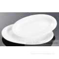 pure white popular diner dinner dinnerware oval plate